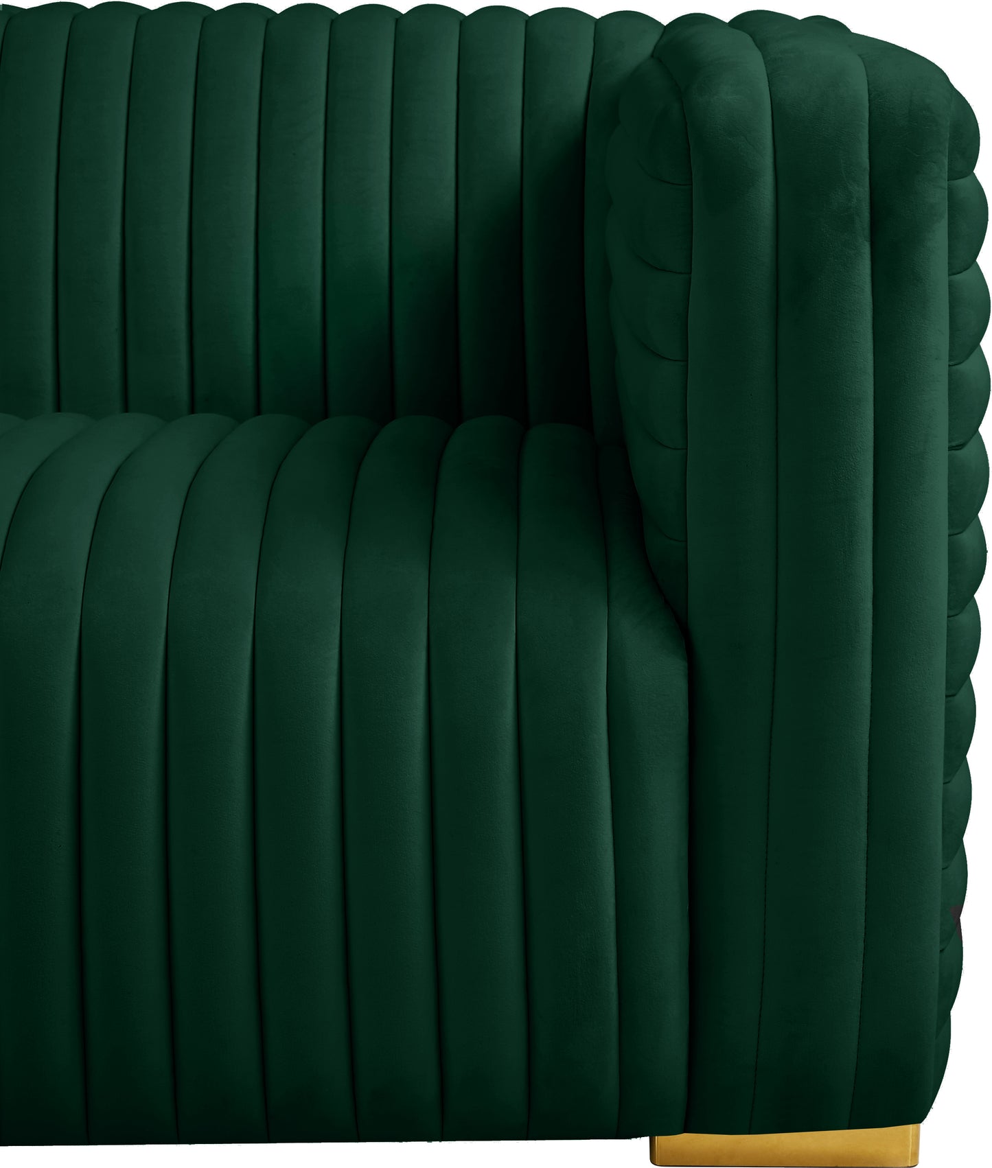 selena green velvet sofa s