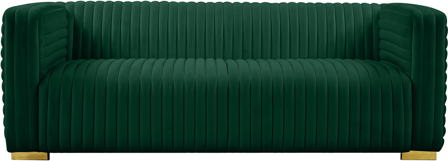 selena green velvet sofa s