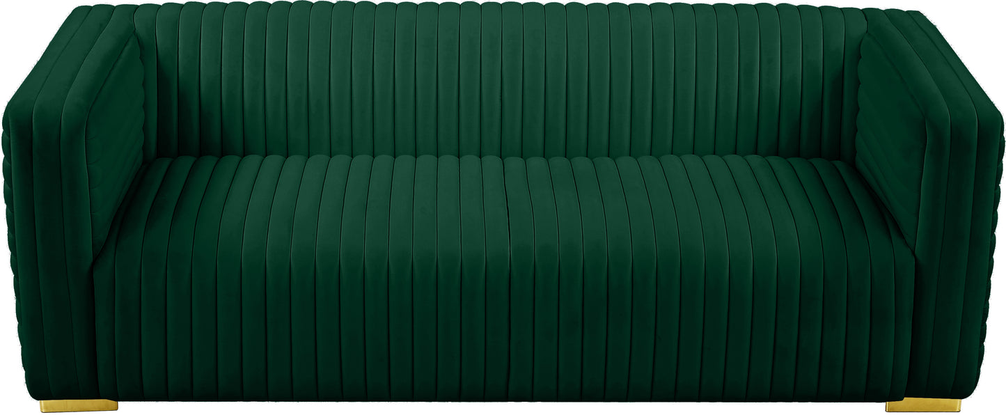 selena green velvet sofa s