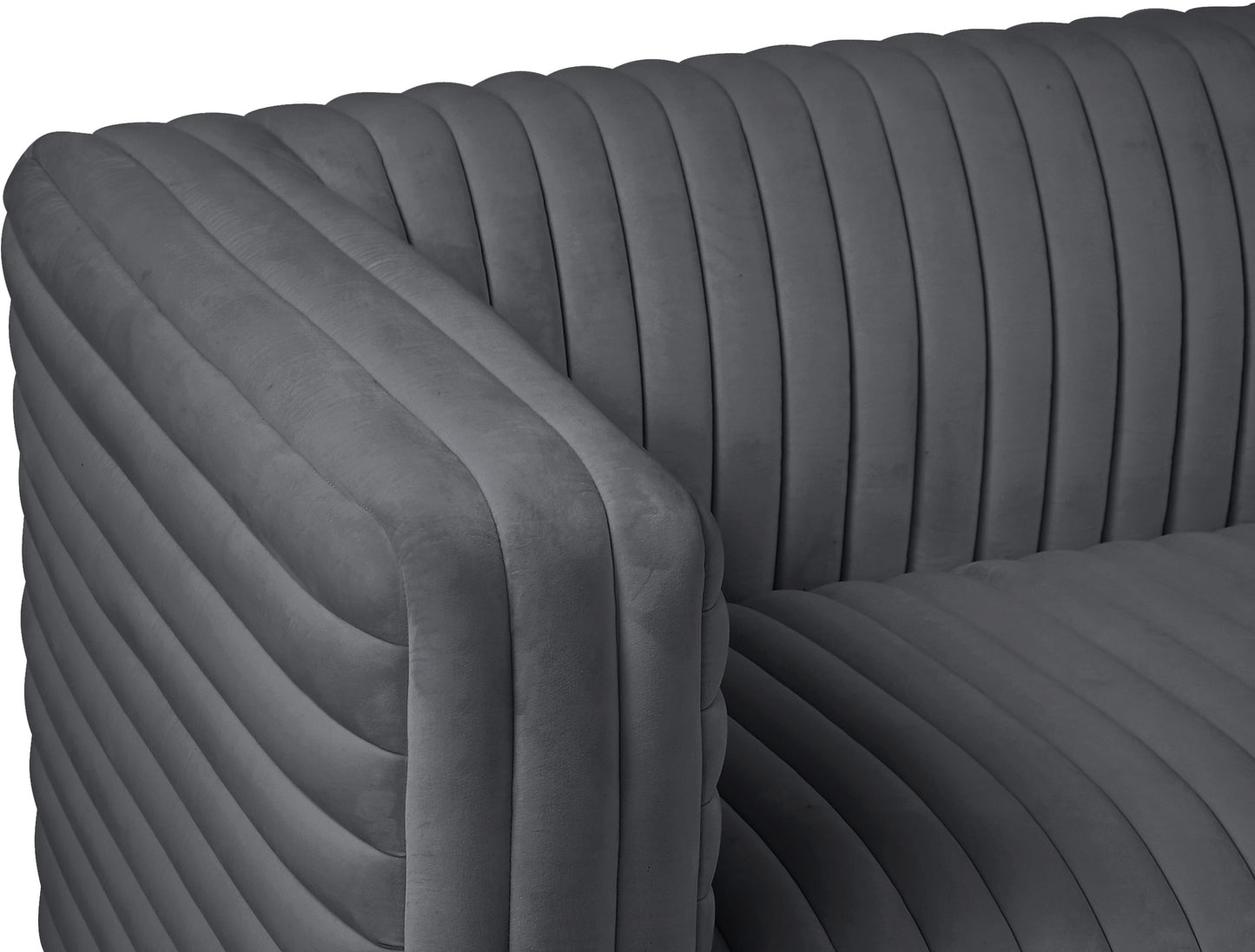 selena grey velvet chair c