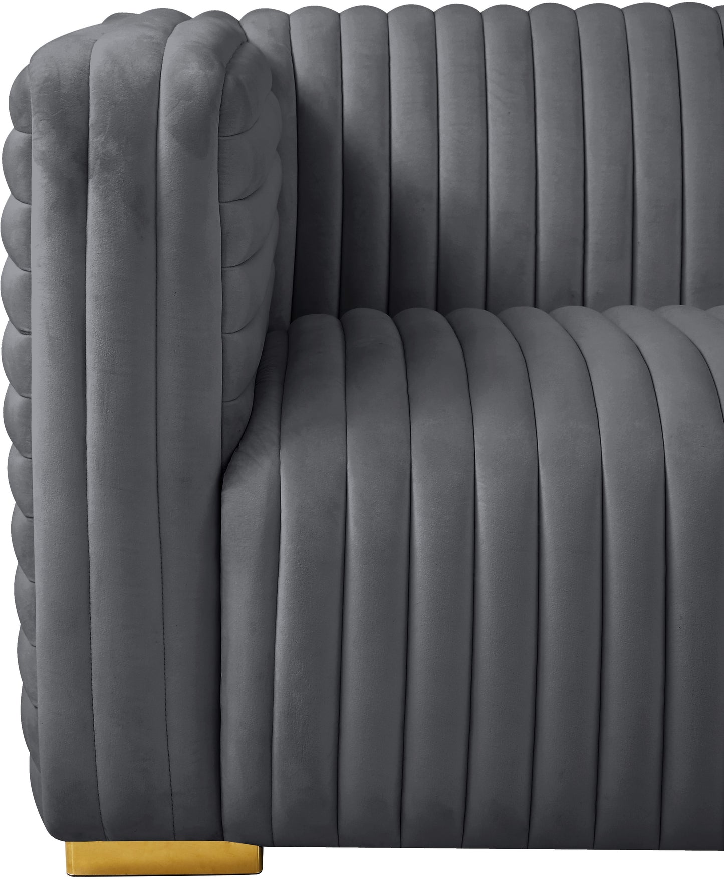 selena grey velvet chair c