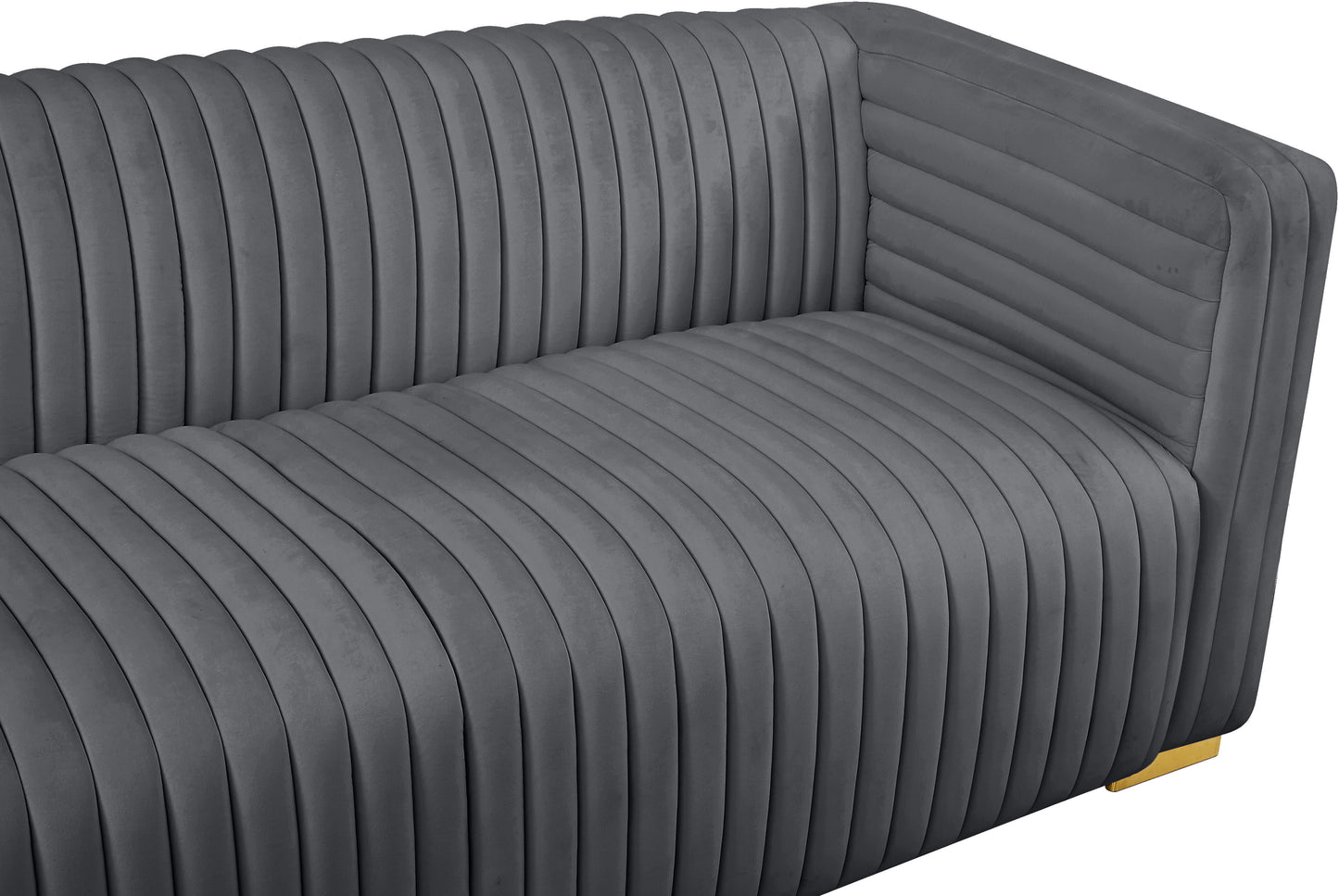 selena grey velvet sofa s