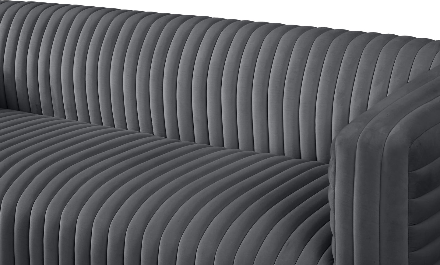 selena grey velvet sofa s