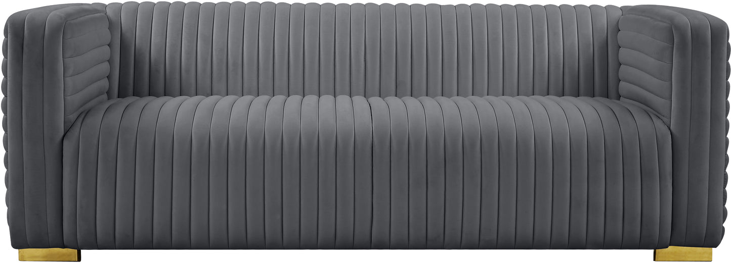 selena grey velvet sofa s