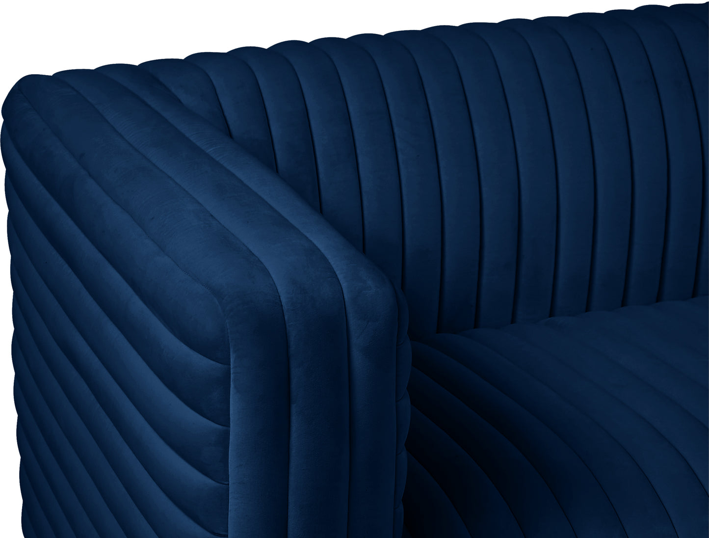 selena navy velvet chair c