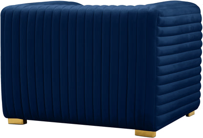 Selena Navy Velvet Chair C