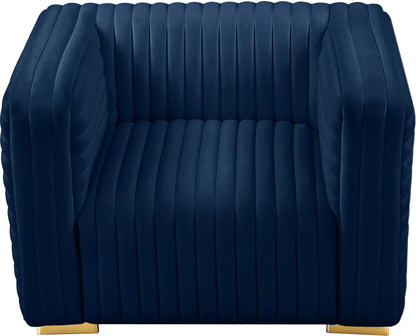 Selena Navy Velvet Chair C