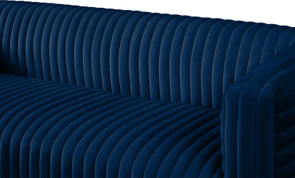 Selena Navy Velvet Sofa S