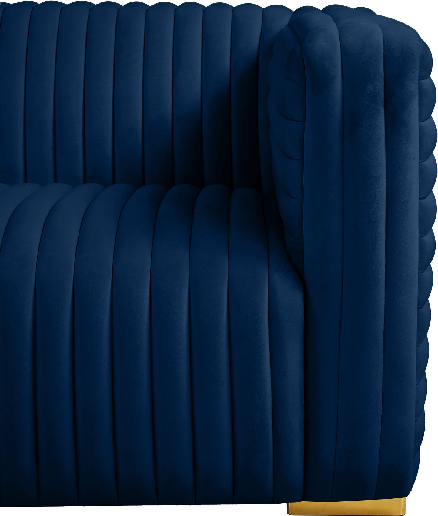 selena navy velvet sofa s