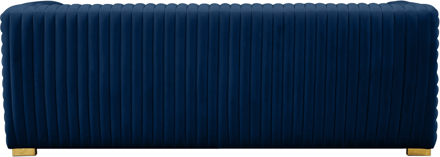 selena navy velvet sofa s