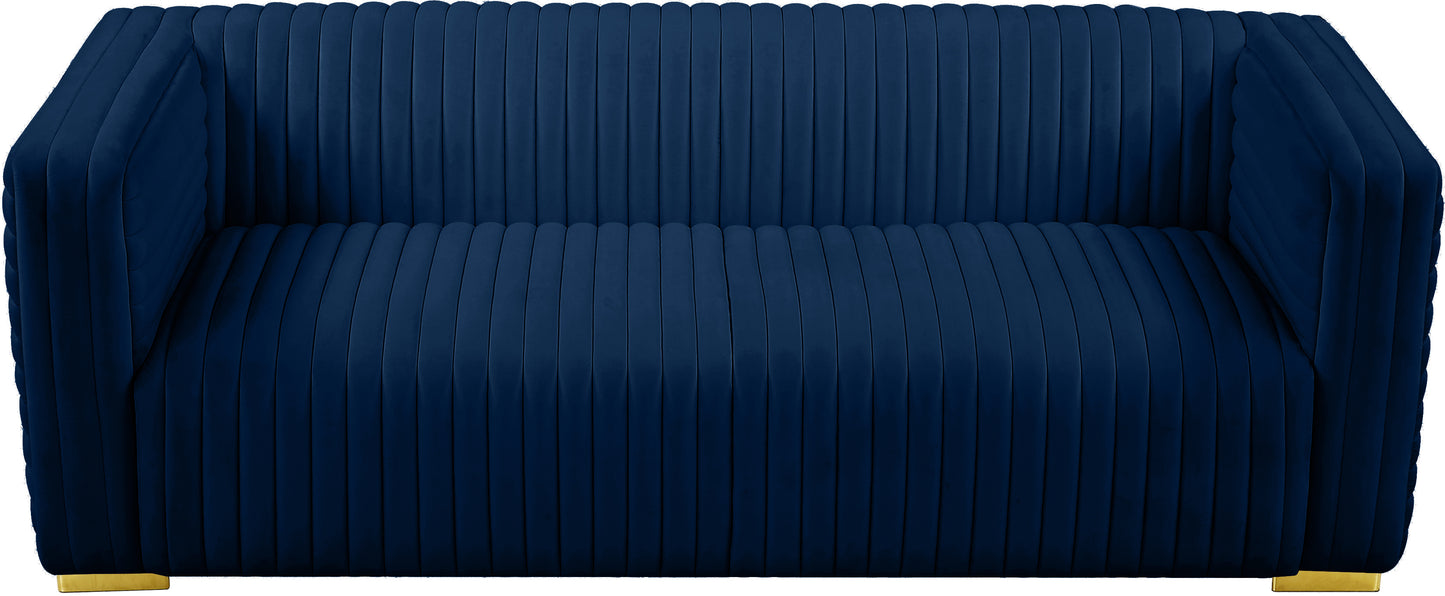 selena navy velvet sofa s