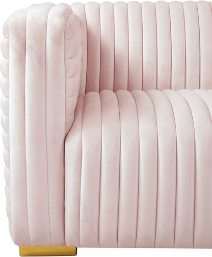 Selena Pink Velvet Chair C