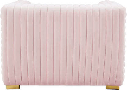 Selena Pink Velvet Chair C