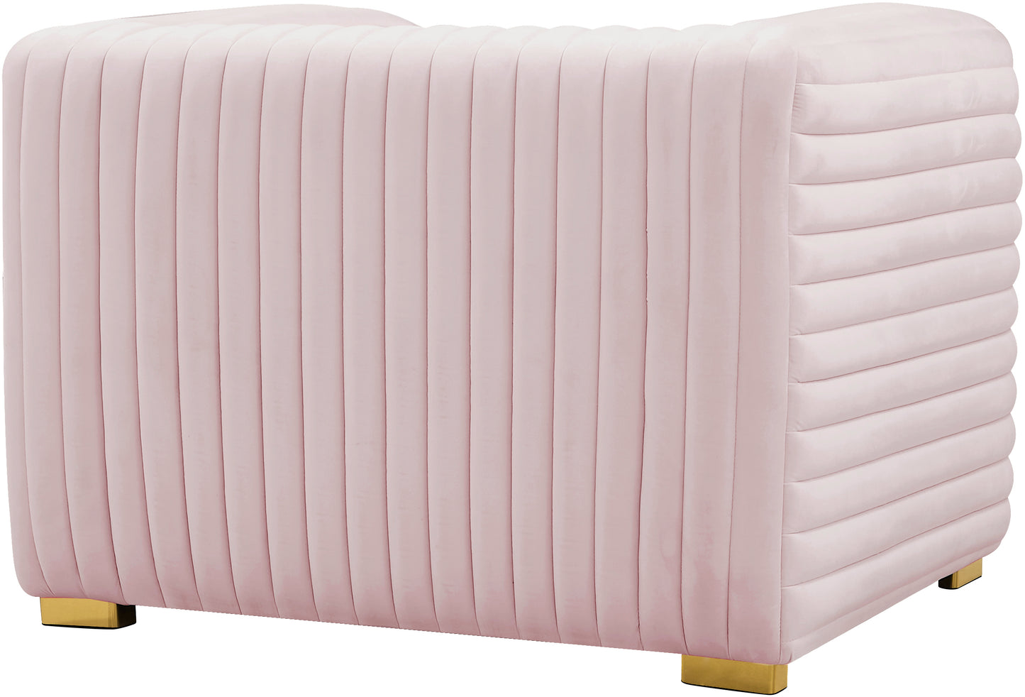 selena pink velvet chair c