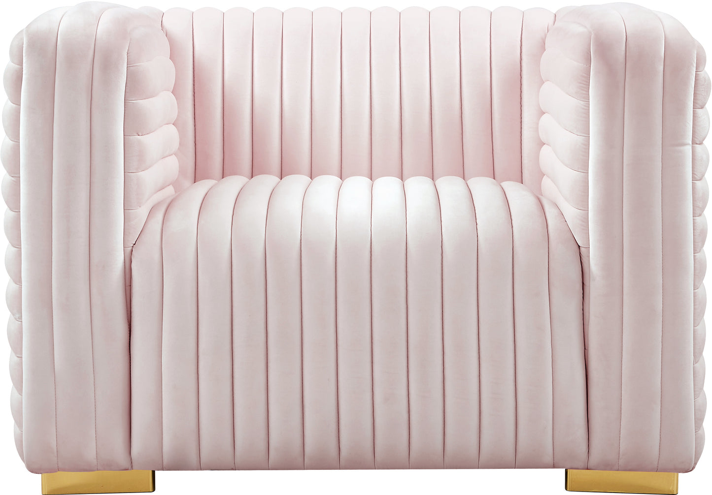 selena pink velvet chair c