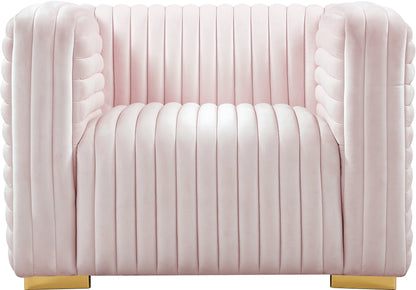 Selena Pink Velvet Chair C