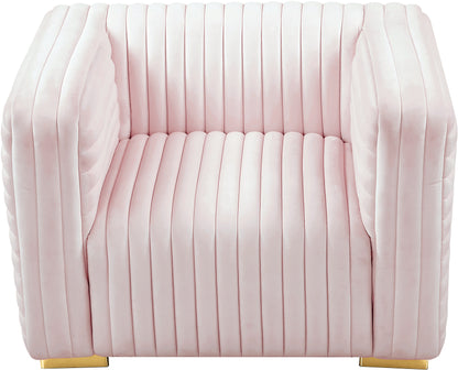 Selena Pink Velvet Chair C