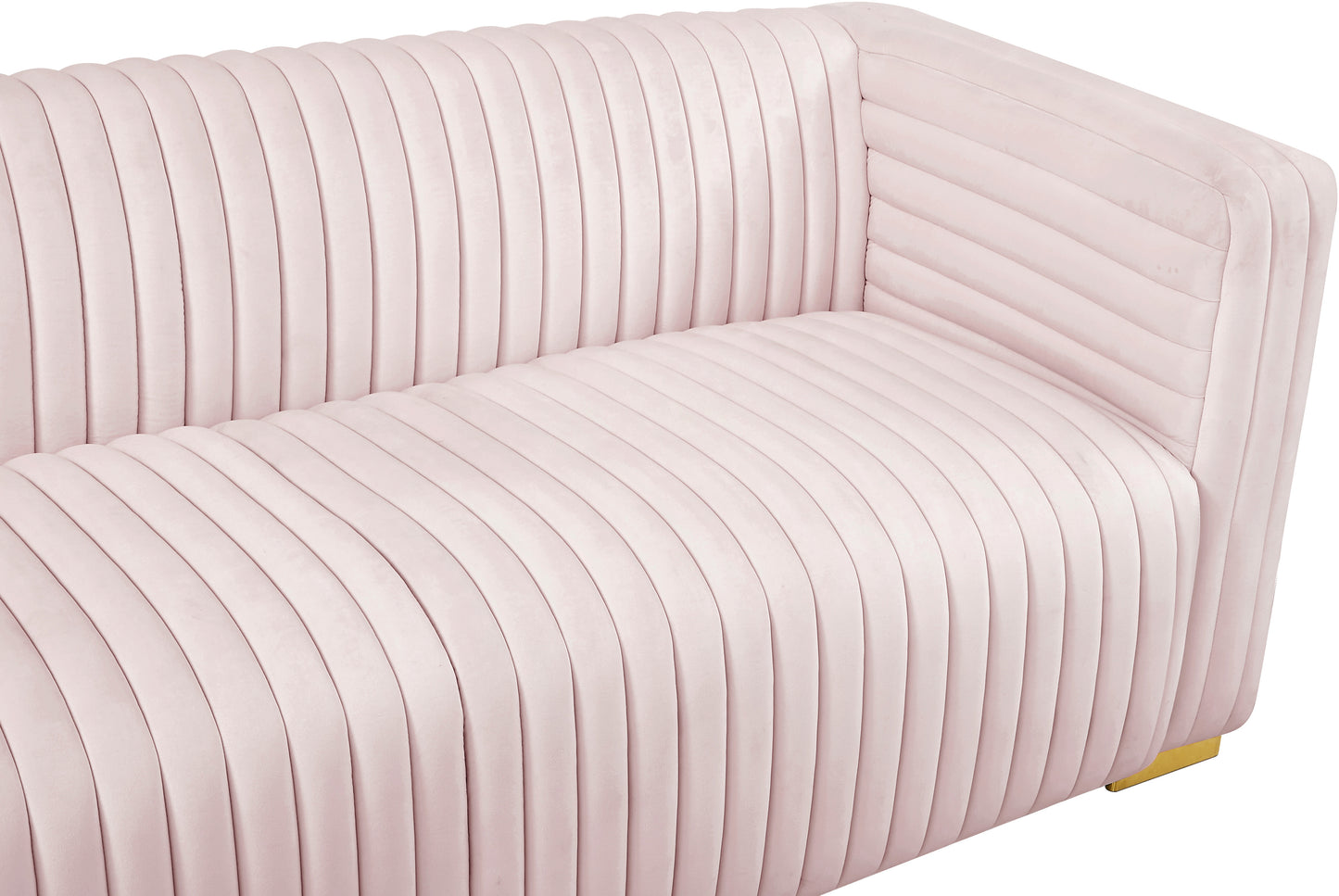 selena pink velvet sofa s