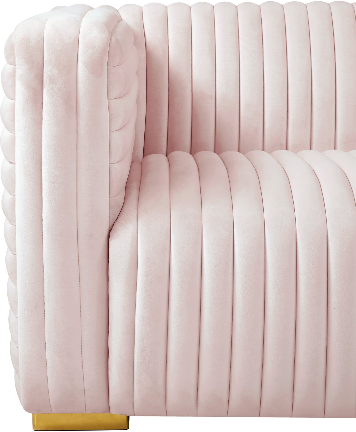 selena pink velvet sofa s