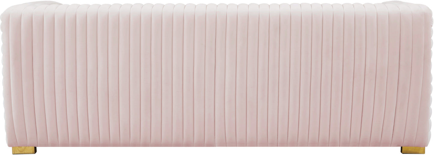 selena pink velvet sofa s