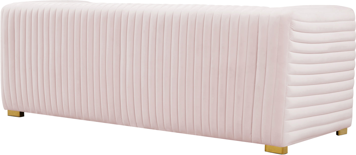 selena pink velvet sofa s