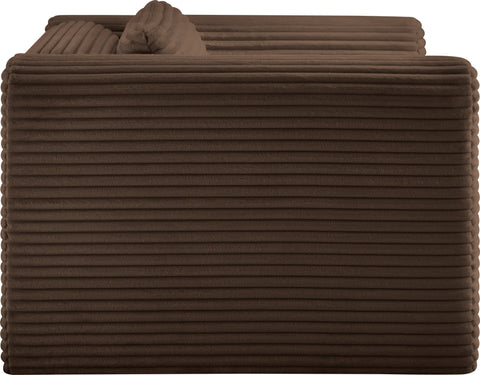 Faye Brown Corduroy Performance Fabric Upholstered Accent Chair, 1 Piece