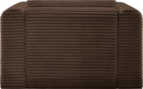 Faye Brown Corduroy Performance Fabric Upholstered Accent Chair, 1 Piece