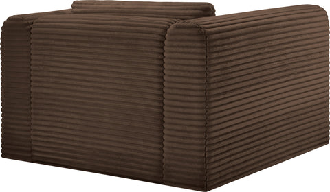 Faye Brown Corduroy Performance Fabric Upholstered Accent Chair, 1 Piece