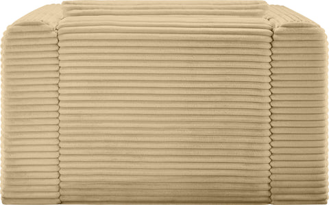 Faye Camel Corduroy Performance Fabric Upholstered Accent Chair, 1 Piece