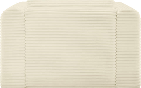 Faye Cream Corduroy Performance Fabric Upholstered Accent Chair, 1 Piece