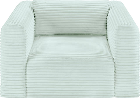 Faye Mint Corduroy Performance Fabric Upholstered Accent Chair, 1 Piece