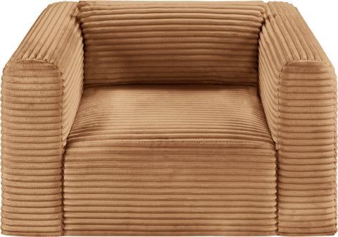 Faye Saddle Corduroy Performance Fabric Upholstered Accent Chair, 1 Piece