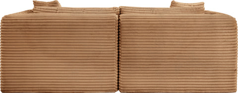 Faye 78" Saddle Corduroy Performance Fabric Upholstered Sofa, 2-Piece