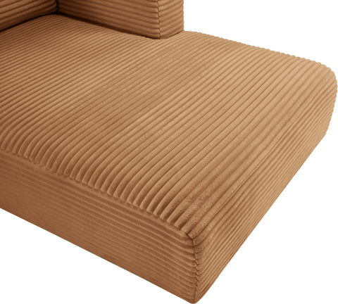 Faye 145" Saddle Corduroy Performance Fabric Upholstered Sectional, 5-Piece (Style 2)