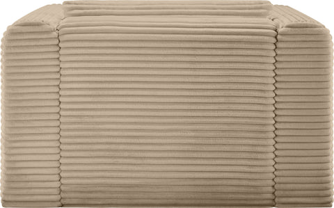 Faye Taupe Corduroy Performance Fabric Upholstered Accent Chair, 1 Piece