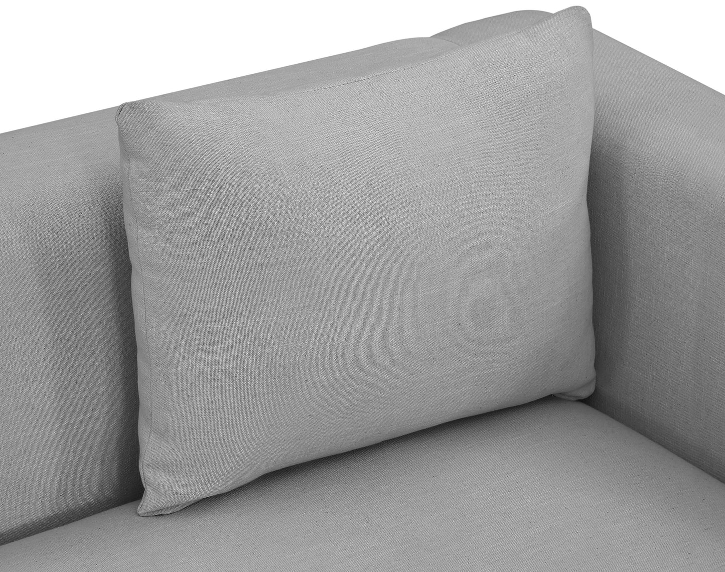 carly grey linen textured fabic loveseat l