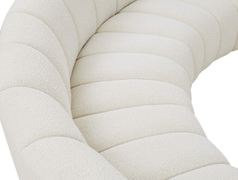 Calais Cream Boucle Fabric 2pc. Modular Sectional PC