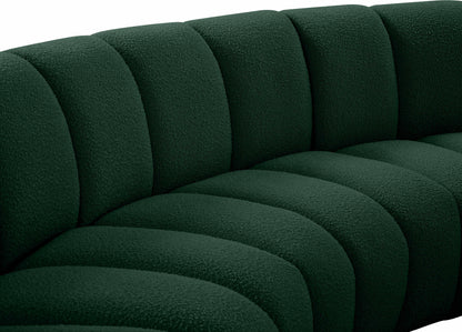 Calais Green Boucle Fabric 2pc. Modular Sectional PC