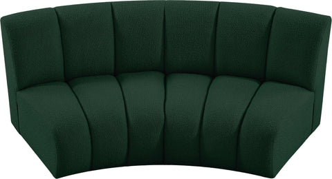 Calais Green Boucle Fabric 2pc. Modular Sectional PC