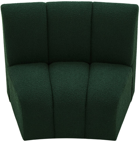 Calais Green Boucle Fabric Modular Chair C