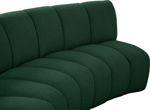 Calais Green Boucle Fabric 6pc. Modular Sectional S6PC