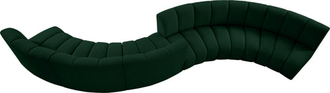 Calais Green Boucle Fabric 6pc. Modular Sectional S6PC