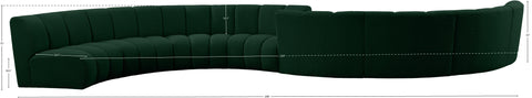 Calais Green Boucle Fabric 8pc. Modular Sectional S8PC