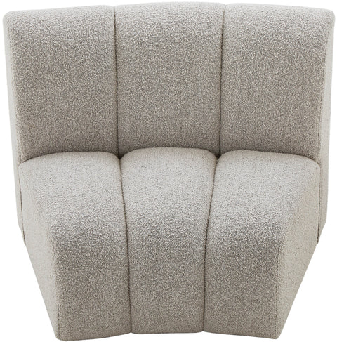 Calais Brown Boucle Fabric Modular Chair C