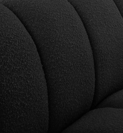 Marcello Black Boucle Fabric Chair C