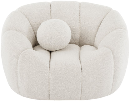 Marcello Cream Boucle Fabric Chair C