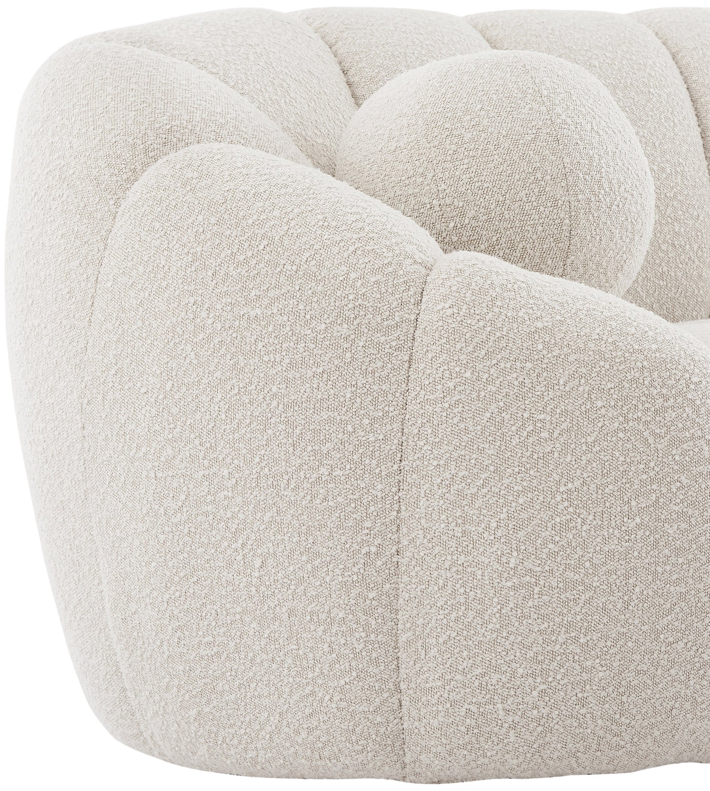 marcello cream boucle fabric chair c