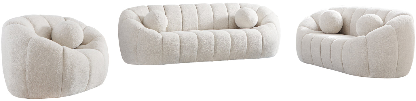 marcello cream boucle fabric sofa s