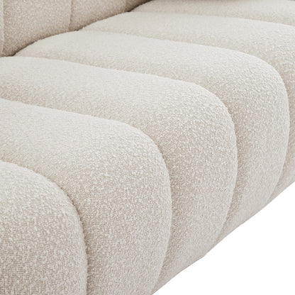 Marcello Cream Boucle Fabric Sofa S