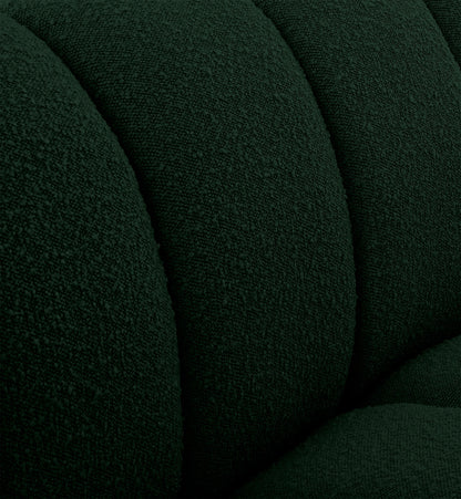 Marcello Green Boucle Fabric Chair C